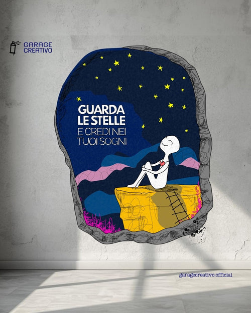 Murales di garage creativo