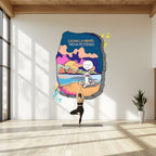 Murales nei centri yoga e nelle palestre