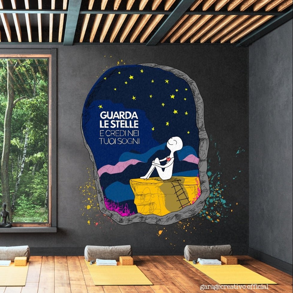 Murales nei centri yoga e nelle palestre