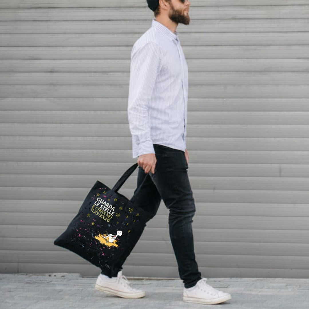 Tote Bag con 2 Illustrazioni Motivazionali