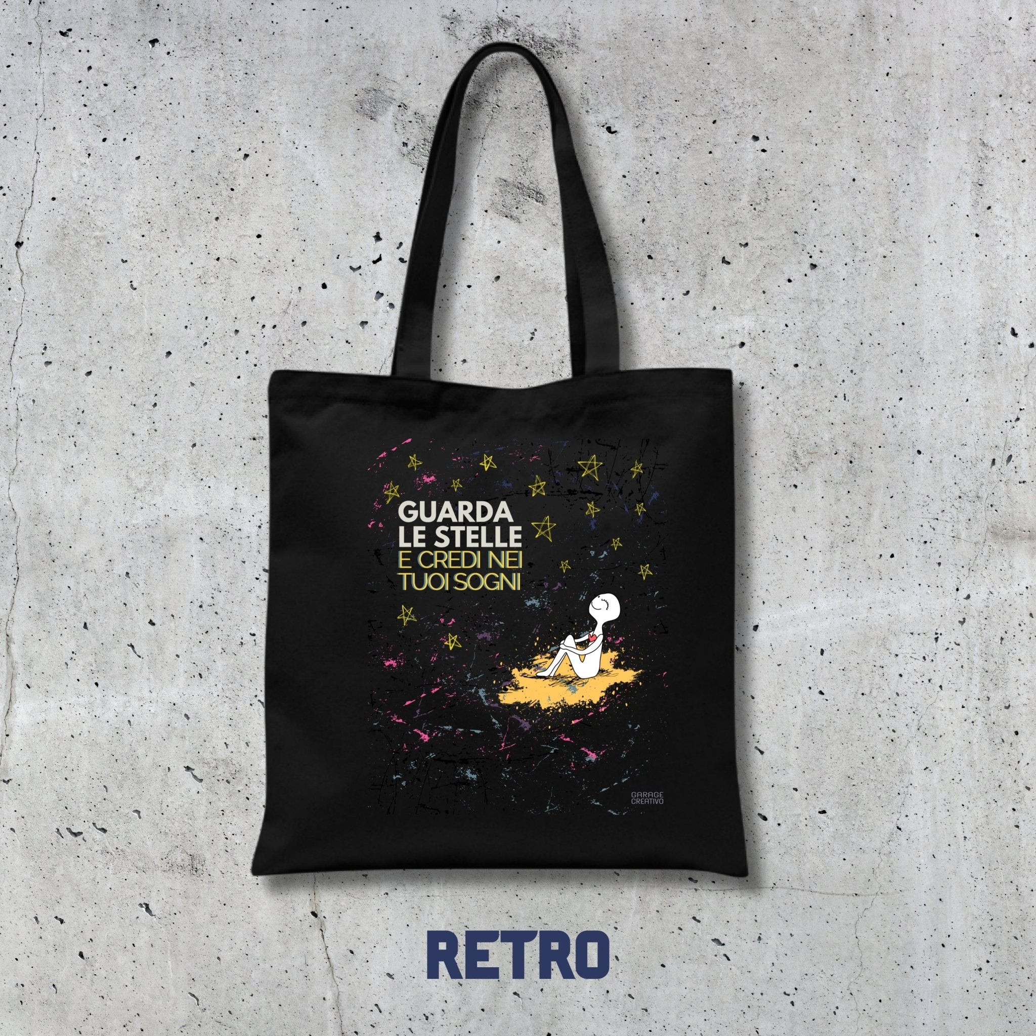 Tote Bag con 2 Illustrazioni Motivazionali