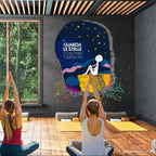 Murales nei centri yoga e nelle palestre