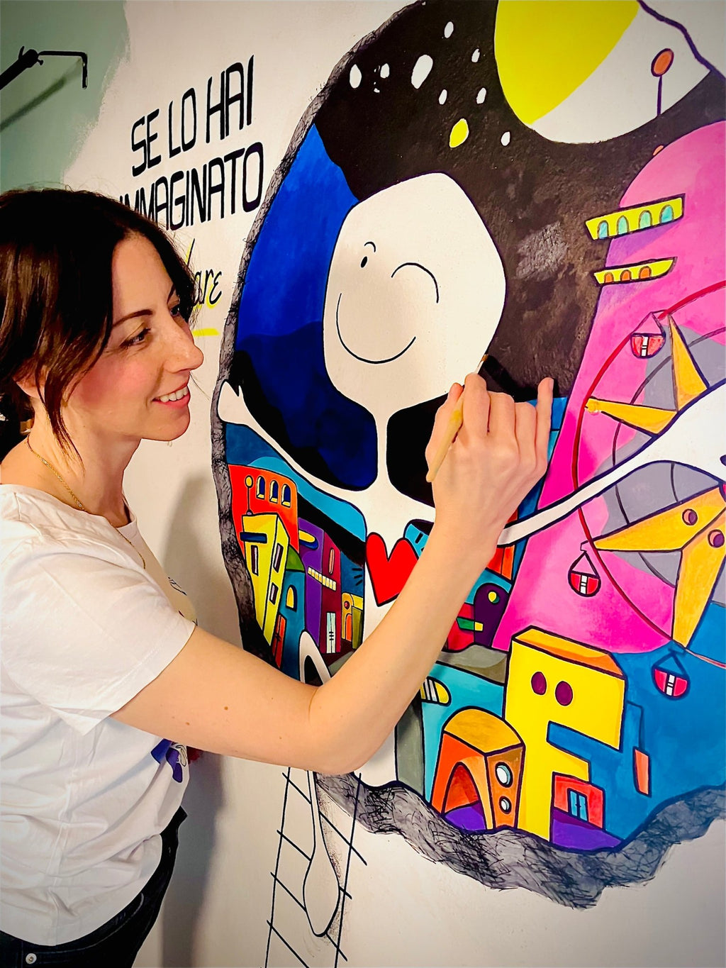 Murales di garage creativo