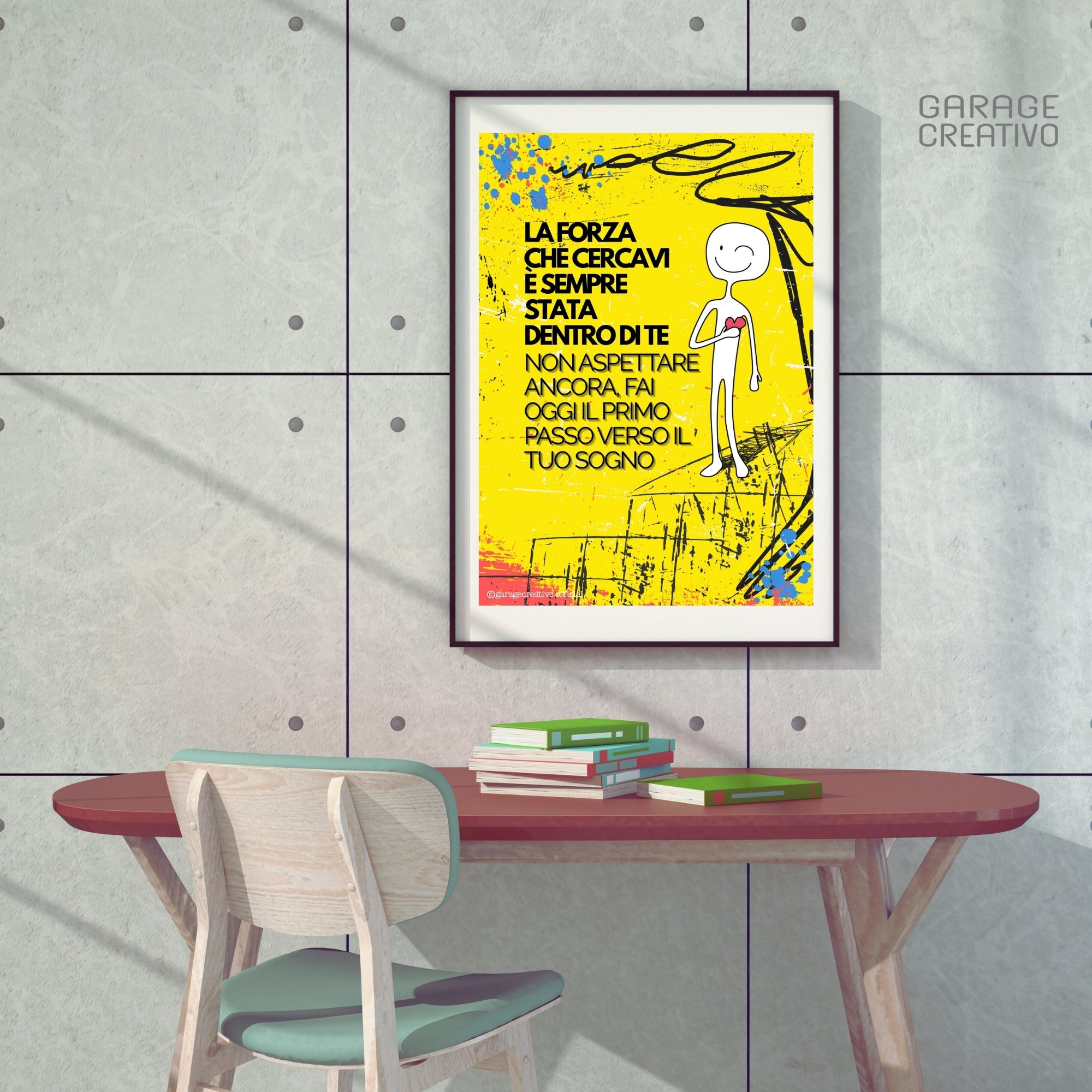Poster Fai oggi il primo passo verso il tuo sogno