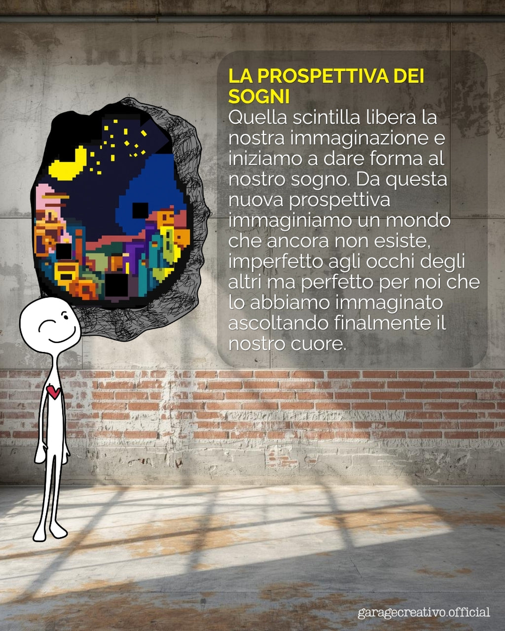 Murales di garage creativo