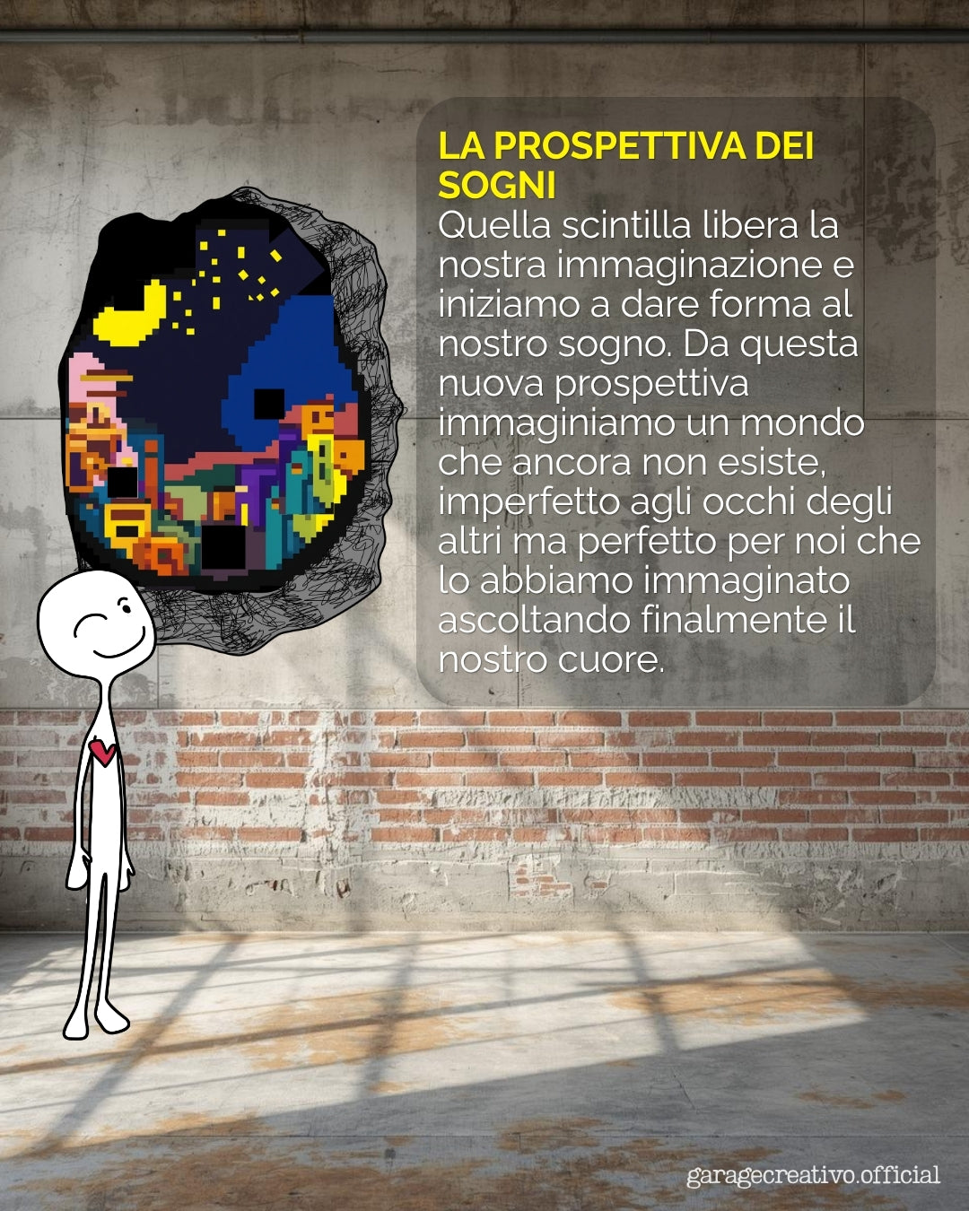 Murales di garage creativo