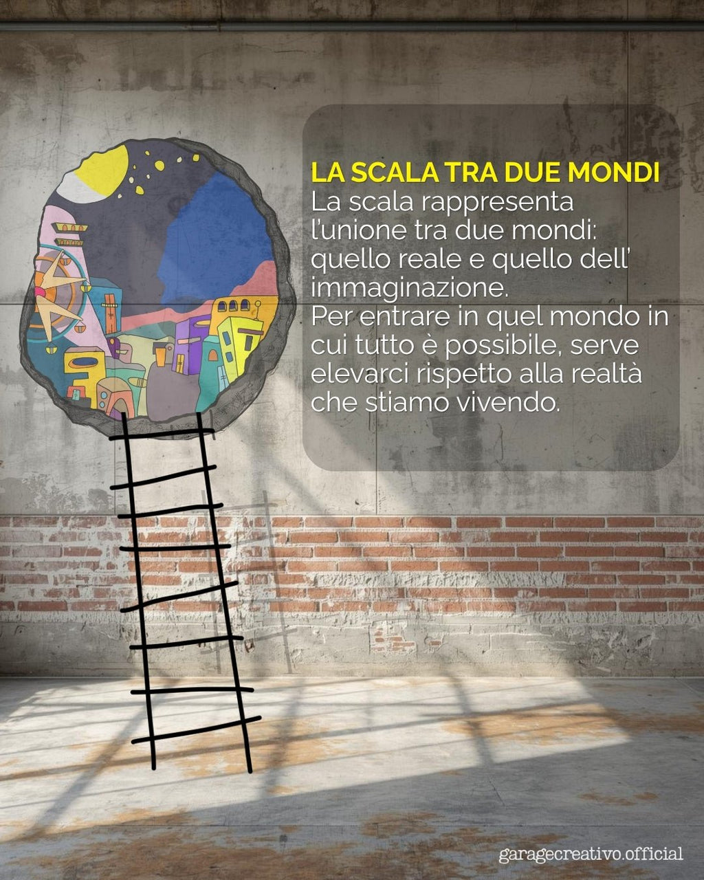 Murales di garage creativo