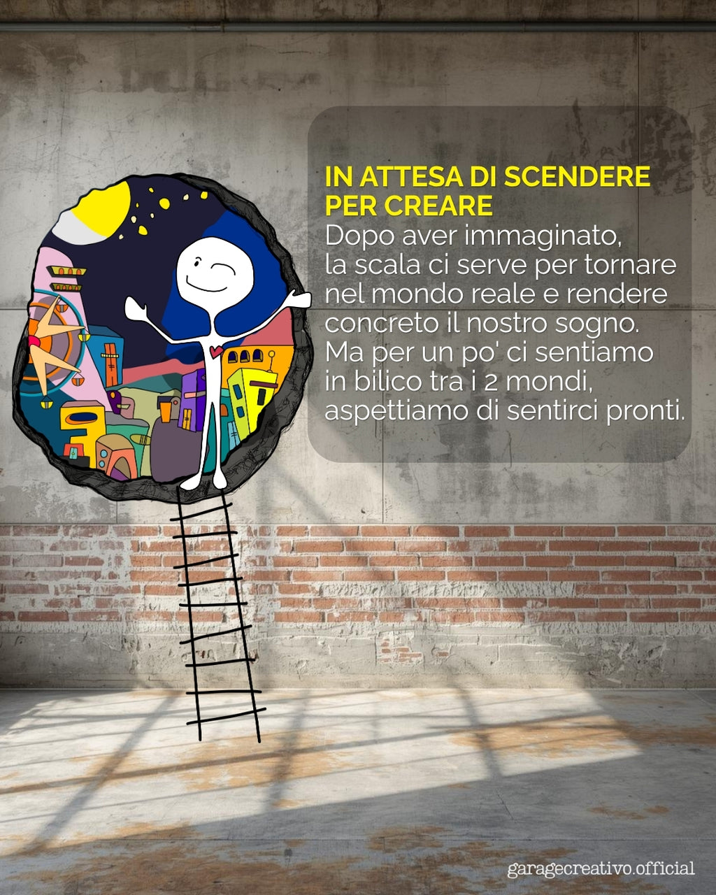 Murales di garage creativo