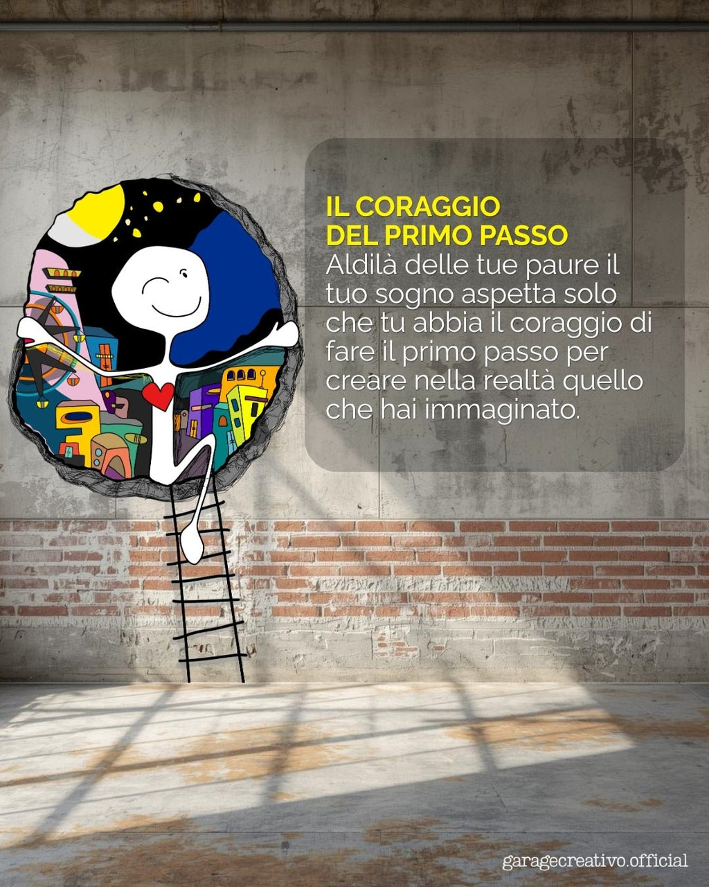 Murales di garage creativo